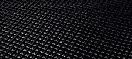 Pyramid pattern rubber surface